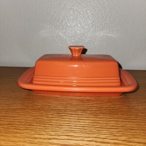 Fiestaware Tangerine Butter Dish